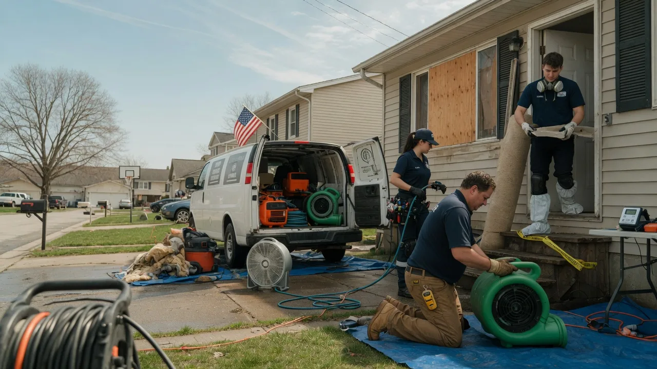 Water Damage Restoration in West College Corner, IN near me